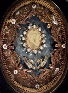   Ornate Frame with The Relics of St Francis Clare of Assisi