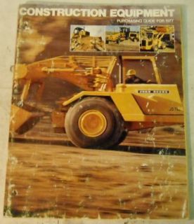 John Deere 1977 Construction Equipment Guide Brochure