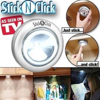 As Seen on TV LED Self Adhesive Push Light Closet Cabinet Camping 
