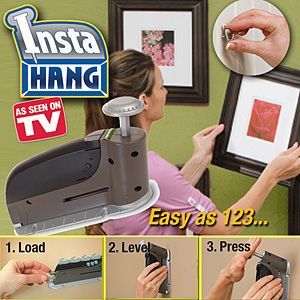   Instant Picture Hanging Hanger Nail Tool System as Seen on TV