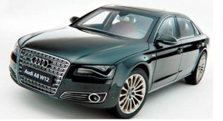 2010 Audi A8 W12 in Oolong Grey 1 18 Scale Diecast Kyosho Kyo 9231gr 