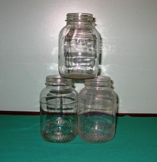 Vintage Canning Jars Glass Pickle Quart Mason Jar Ball Atlas Jars