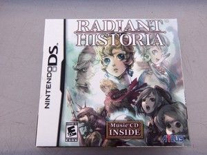 Radiant Historia Nintendo DS Atlus First Release Edition w OST