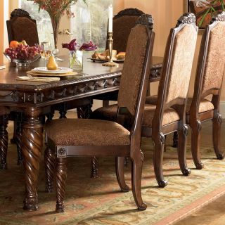 Ashley North Shore Dark Brown Side Dining Room Chair  