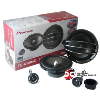 PIONEER TS A1604C 6 5 2 WAY CAR AUDIO COMPONENT SPEAKERS PAIR