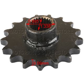 17 Tooth Front Engine Sprocket fit 150cc ATVs Go Karts GY6 Parts