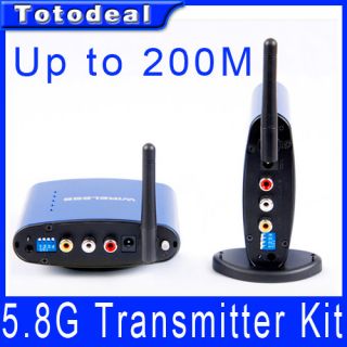 8g Video Audio Transmitter Receiver Sender w Wireless IR Remote 