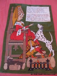 Tea Towel Linen Ashwood Dalmatian Dog Queen Ulster 5272 Ireland 