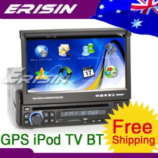 Erisin ES618AUD 7 1Din HD Touch Screen Car DVD TV Player GPS 