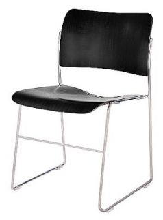 40 4 Stacking Chairs Trolley School Office Auditorium