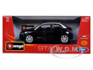 Audi A1 Black 1 24 Diecast Car Model by Bburago 21058