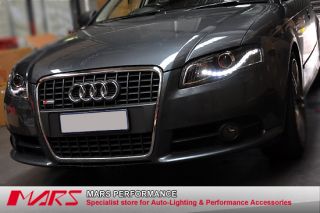 LED DRL Dual Beam Projector Headlight Audi A4 S4 RS B7