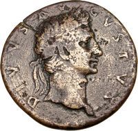 Divus Augustus Nerva Restitution Sestertius Roman Coin
