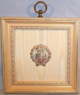 Vintage Buzza Jr Inc Wall Plaque Royal Windsor Crest