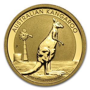Australian Gold Kangaroo 1 10 oz 2012 Uncirculated Nugget Coin