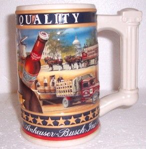 2002 Budweiser A Legacy of Quality Busch Family Stein