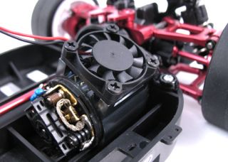 Yeah Racing 540 Motor Heat Sink with Cooling Fans for 110 RC Car #YA 