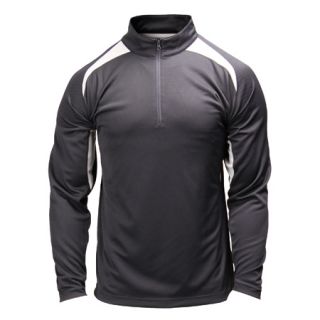 Blackhawk Warrior Wear Athletic 1 4 Zip Mock Shirt Long Sleeve Black w 