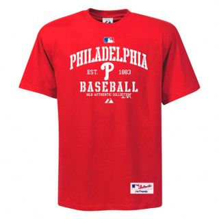 Philadelphia Phillies Authentic Collection Classic T Shirt Majestic Sz 