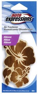 Auto Expressions Hawaiian Hibiscus Flower 3D Wood Car Hanging Air 