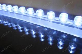 2pc 20 48 LED Daytime Running DRL Driving Strip Lights