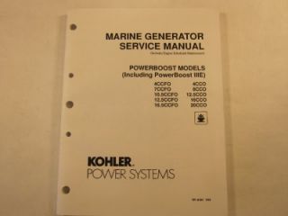 Kohler Marine Generator Service Manual Powerboost Iiie