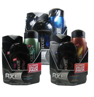 Axe Ultimate Value Pack 3 Piece Gift Set Shampoo Shower Gel Deodorant 