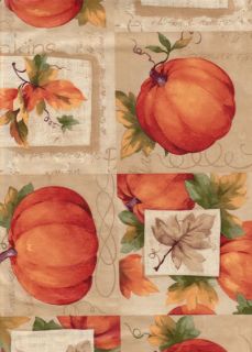   Vinyl Tablecloth Fall Leaf Autumn Flannel Backing 