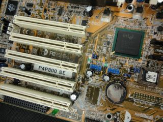 Asus P4P800 SE 800 DDR400 865PE Socket 478 Intel ICH5R Motherboard 