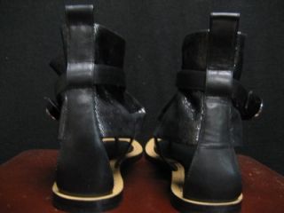 Vince Camuto Bach Black Gladiator Thong Sandals Sz 6