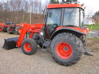 2010 Kioti DK65S Tractor KL1750 Loader Cab Heat A C LOW HOURS at 