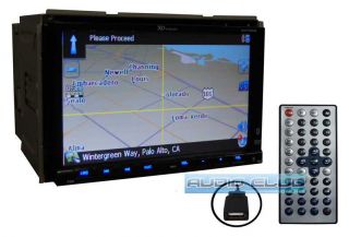 Car Stereo 7 Double DIN DVD Player Navigation 2yr WRNT