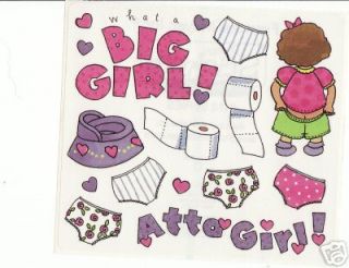 Atta Girl Potty Training FM Stickers Scrapbooking