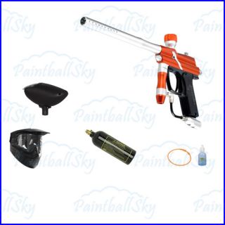 Azodin Blitz Paintball Marker Gun 2011 Orange Silver Basic Package 