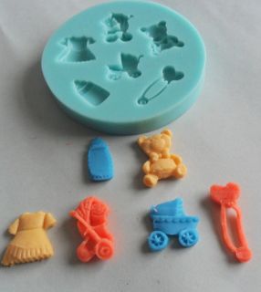 1PCS Baby care Chocolate Candy Jello 3D Mold Mould Cartoon Figre cake 