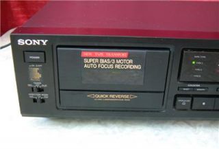 sony es series tc rx70es auto reverse cassette deck