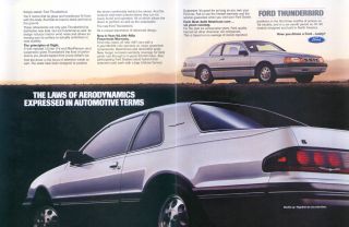 Ford Thunderbird Laws Automotive Aerodynamics Ad 1987
