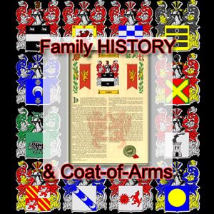 Armorial Name History Coat of Arms Family Crest 11x17 Ayala to Bernard 