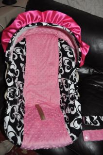 GRACO INFANT CAR SEAT COVER BUTERFLY /PINK FITS MOST CAR SEAT