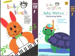 Baby Bach VHS 2000 Baby Einstein Baby Neptune Discovering Water VHS 