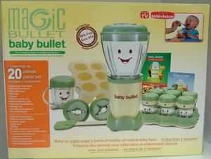 BABY BULLET BABY FOOD Processor Puree Babyfood Home SYSTEM 20 pc 