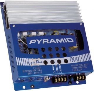 New Pyle PB444X 400W 2 CH Car Audio Amplifier Amp 400 Watt 2 Channel 