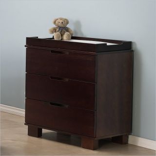 Babyletto Modo 3 Drawer Wood w/ Tray Espresso Changing Table