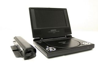Audiovox D1718 Portable 7 LCD Monitor DVD Player with Battery