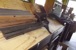 Antique Printing Press & Shop Equipment With Type