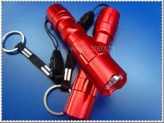 Police camping equipment white LCD 3W Flashlight Torch Red 1 pcs