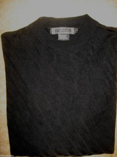 Mens Black Diamond Axist Silk Knit Long Sleeve Shirt Large