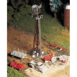 Bachmann 45603 O Scale Plasticville Windmill with Farm Machinery Kit 