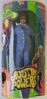Austin Powers In Shagadelic Stripes Talking Doll 12 NRFB Box not mint