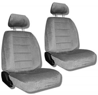 Grey Car Auto Truck Seat Covers w/ Head rest Covers #5
